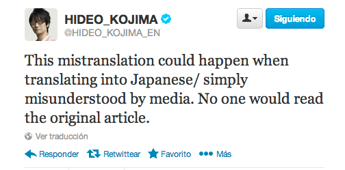 Kojima se plantea hacer un remake de Metal Gear Solid 6lq