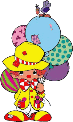 payaso de preciosos momentos con globos B16f42cc