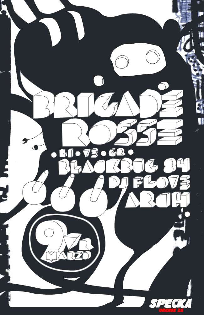 BRIGADE ROSSE LIVE SET! 09.03.12 FEMURCLUB @SPECKA Brigadefront