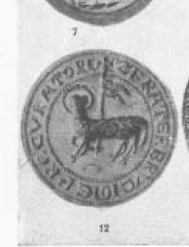 Matriz de sello siglo XVI-XVII Sigilofrate2frent