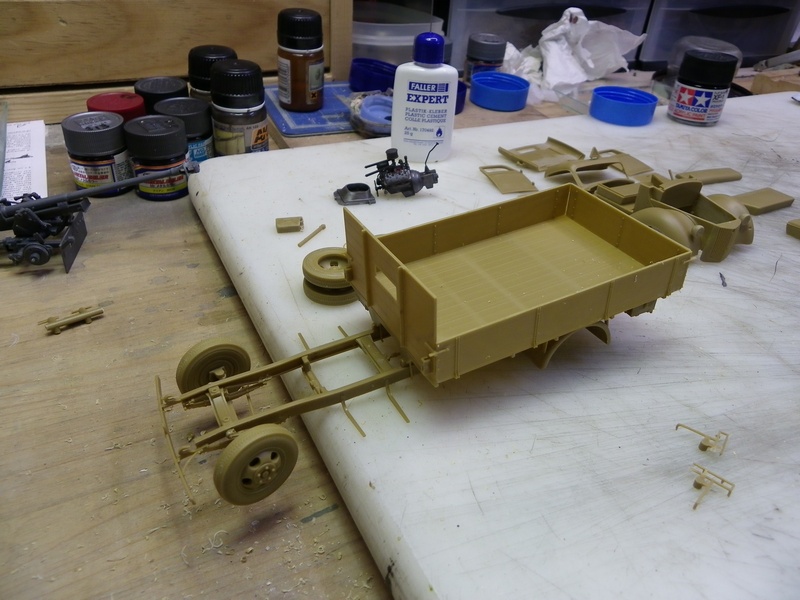 Truck Allemand V3000S Revell + canon de 75 Pak 40 Tamiya - 1/35  I3da