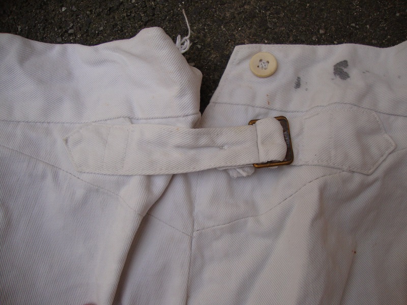 Ancien pantalon blanc Francais ( Qyrk