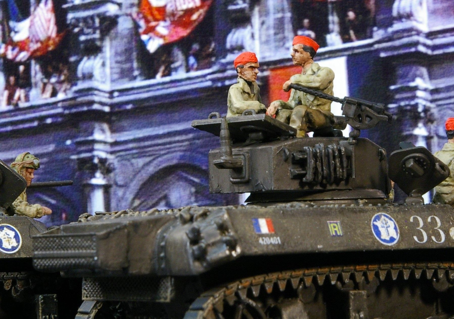 M3A3 de RMSM a l'Hotel de Ville Paris 1944 RQpb4M