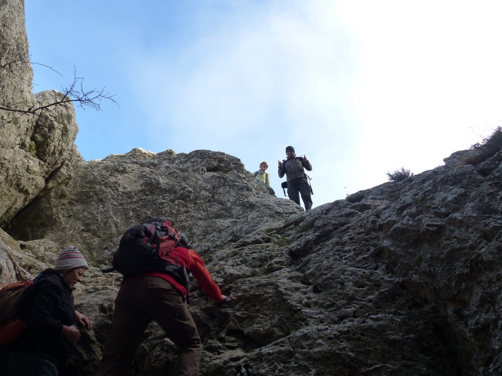 Ste Victoire-Tracés noir et vert-Refuge Baudino-Mercredi 30 décembre 2015 3I1Bem