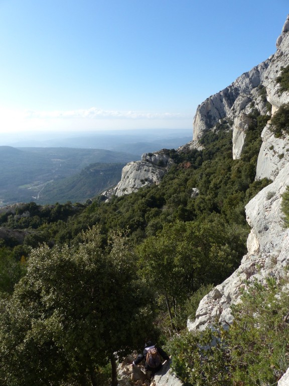 Ste Victoire-Tracés noir et vert-Refuge Baudino-Mercredi 30 décembre 2015 BpAkJO