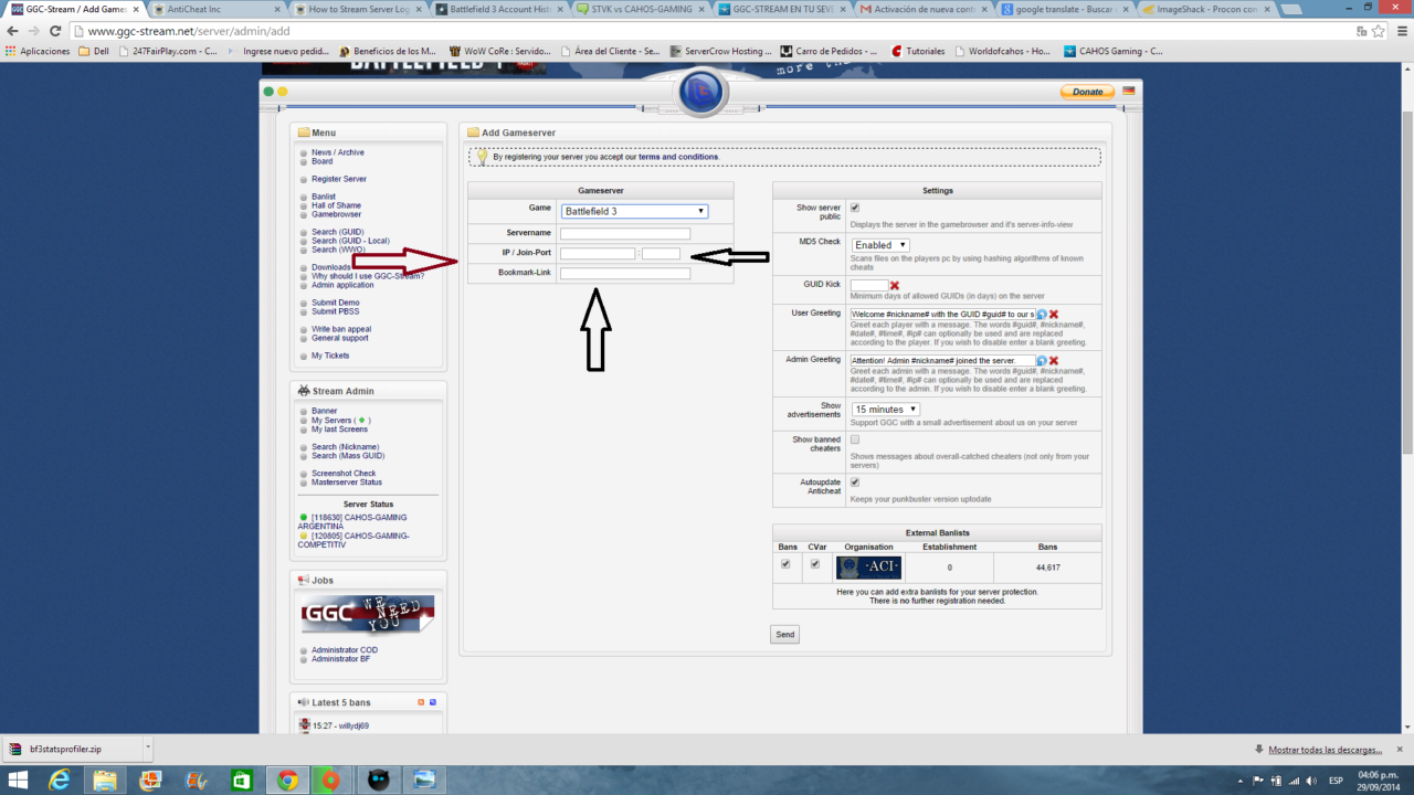 GGC-STREAM y ACI Anticheat en nuestro server. XmmIaJ