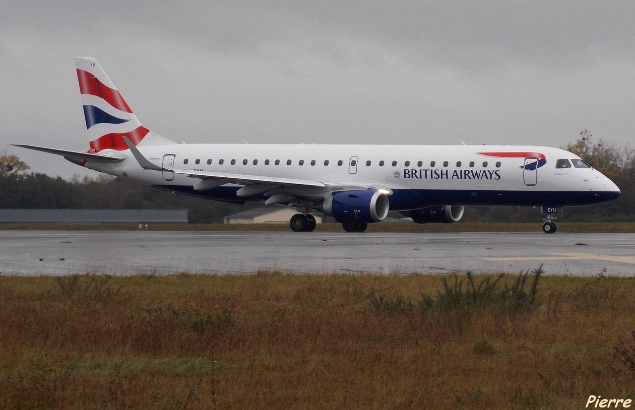 Embraer ERJ-190SR BA CityFlyer G-LCYU + Divers Le 12.10.14  LMbHWX