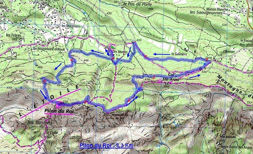 Simiane - Pilon du Roi -jeudi 18 janvier2018 VY5E5L