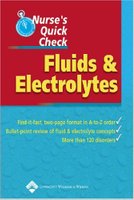 Nurse's Quick Check: Fluids and Electrolytes Zu28qR