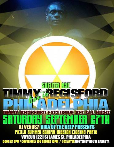 9.27 Venus 7 presents Timmy Regisfiord l philly IPiBde