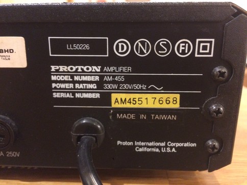 Proton AM455 Amplifier UQQRHA