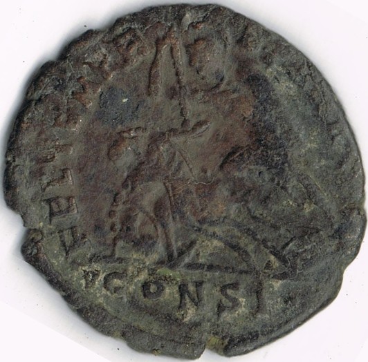 AE3 de Constancio II. FEL TEMP R-EPARATIO. Soldado romano lanceando a jinete caído. Ceca Constantinópolis. PYn6vD