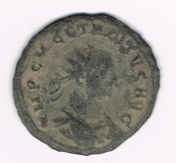 Aureliano de Tácito. SPES PVBLICA.  Victoria presentando corona al emperador. Ceca Cyzicus. 95nepu