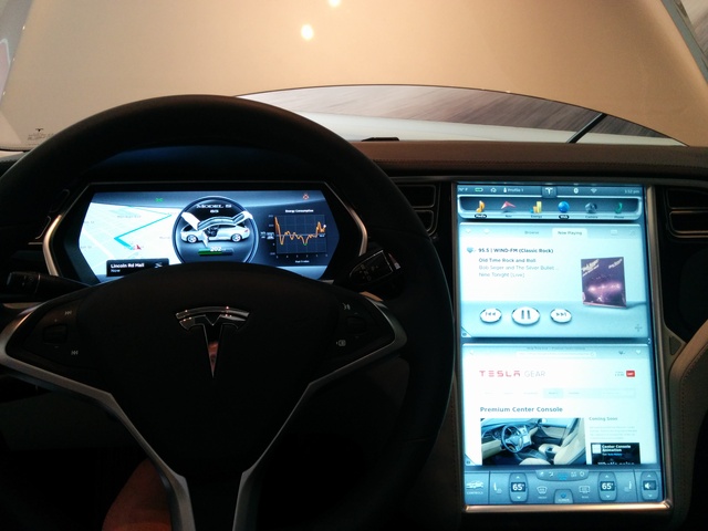 Visita a un showroom de Tesla Y52c