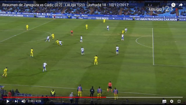 [J18] R. Zaragoza - Cádiz C.F. - Sábado 09/12/2017 20:30 h. KPNIxL