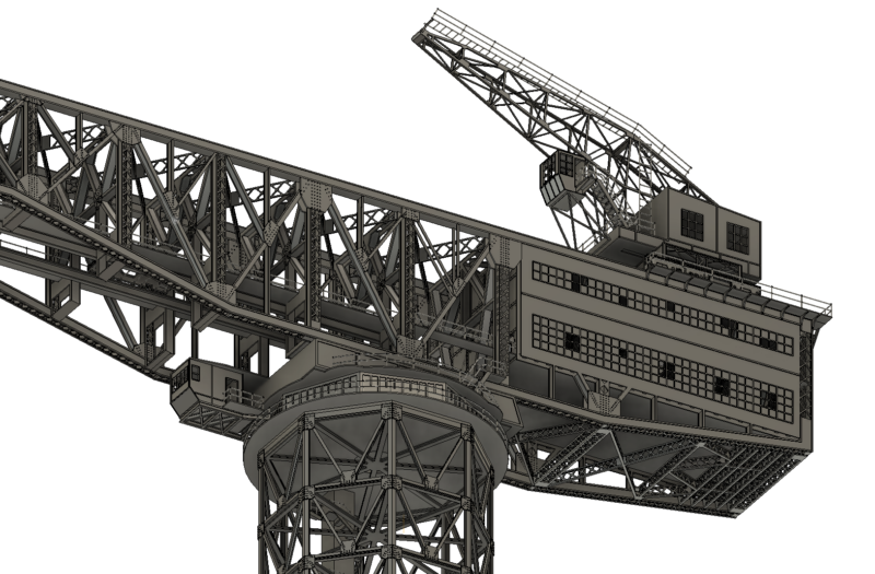 Grue 350 Tonnes - ports de Norfolk et Brooklyn [modélisation/impression 3D 1/350°] de ALAIN-34490 MQP5AH