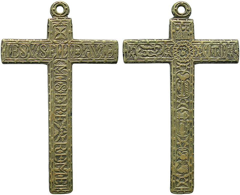 Cruz pectoral con  Arma Christi. S-XVII -  CC-082  - [Pec039/S-XVII]* OJPWUT