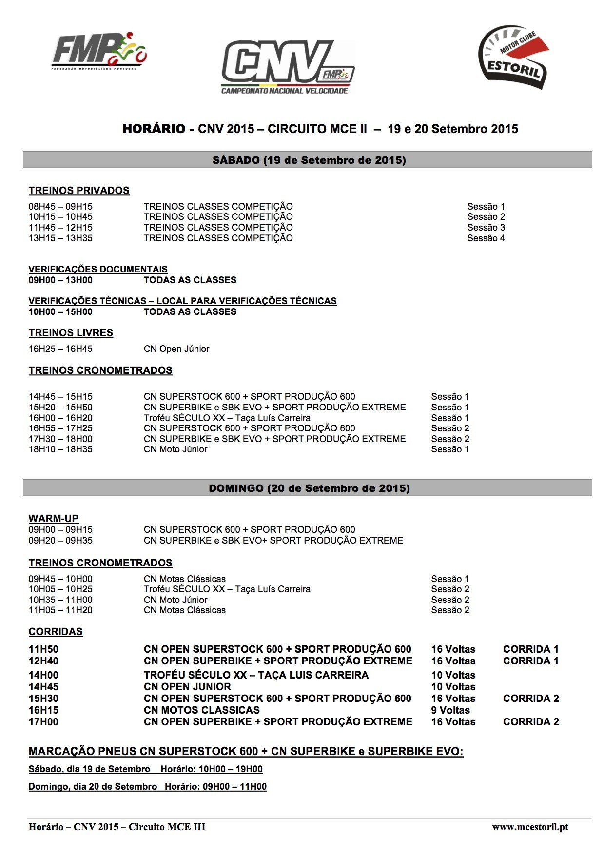 Campeonato Nacional de Velocidade Estoril III das 19 e 20 Setembro 2015 Kx309J