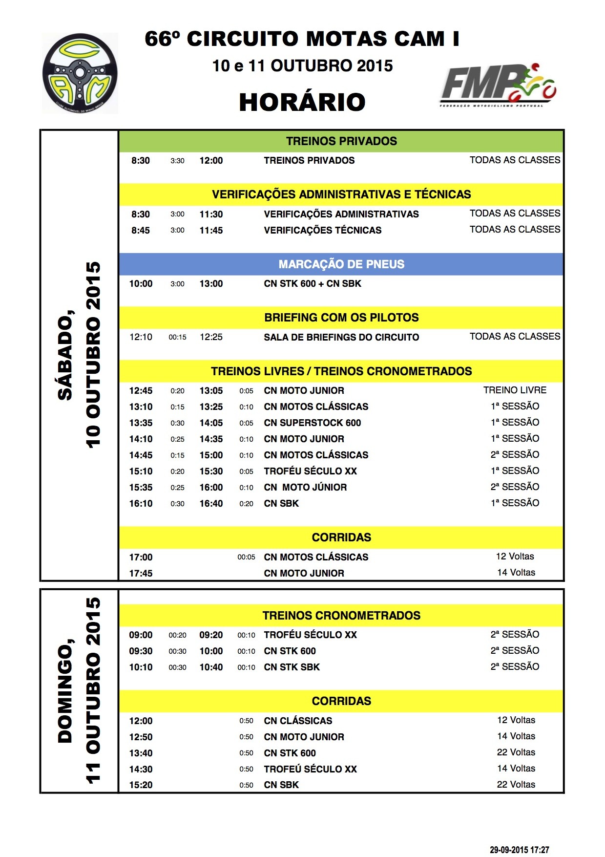 Campeonato Nacional de Velocidade BragaI das 10 e 11 Outubro 2015 2b3x3T