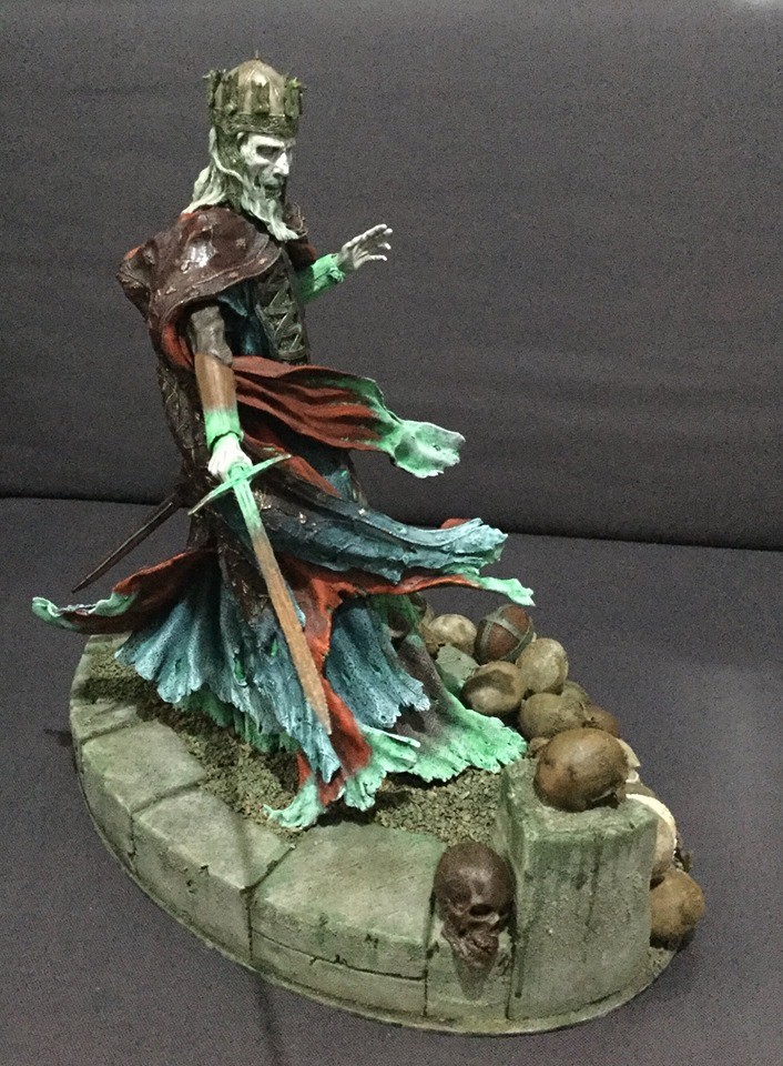 Weta King of the Dead repaint and custom stand 49NoAF