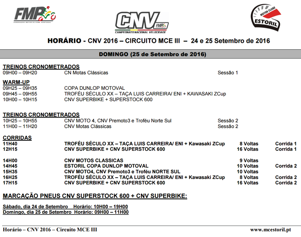 Campeonato Nacional de Velocidade Estoril II 24 e 25de Setembro e COPA MOTOVAL 2016 WsnNep