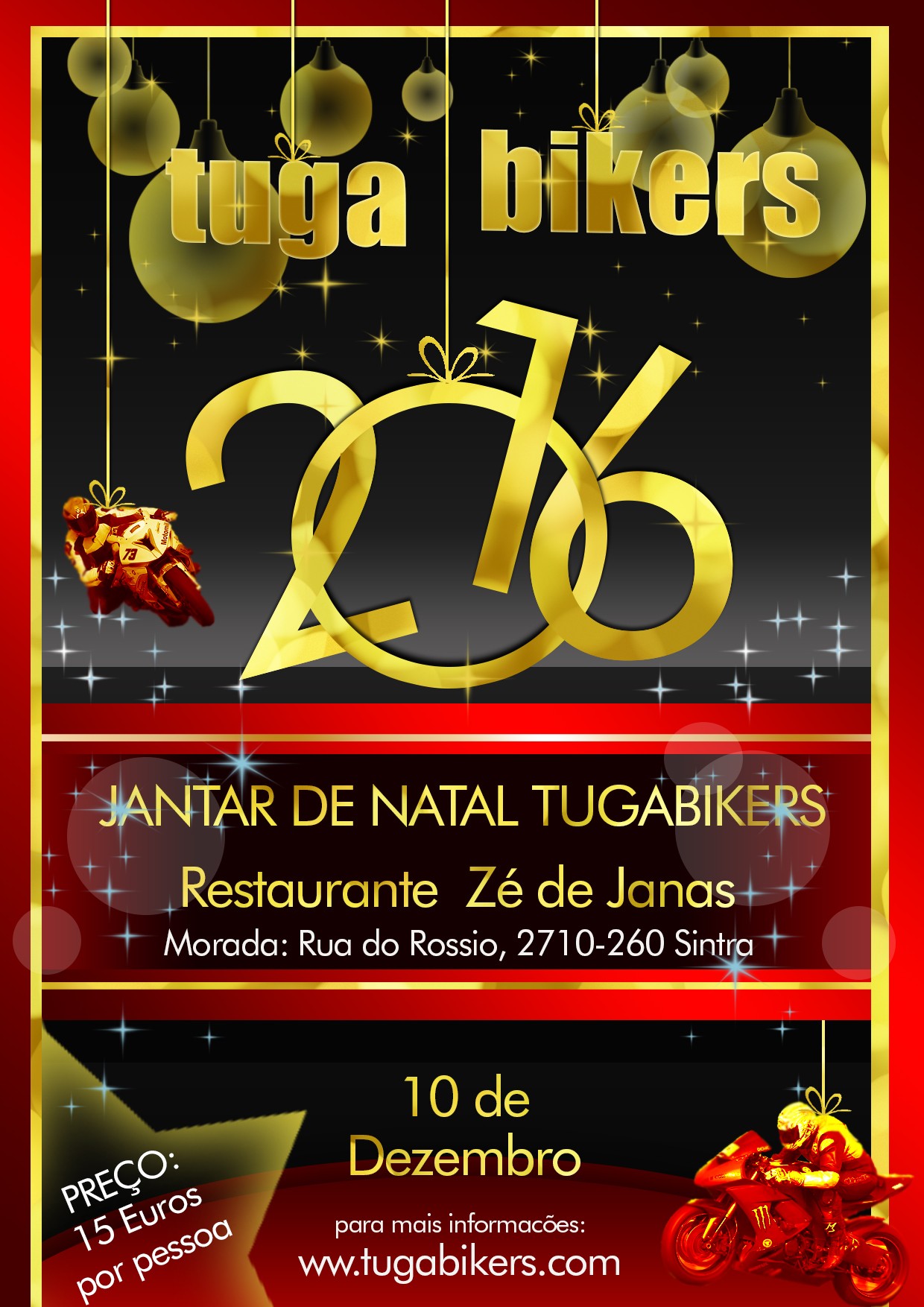 Jantar de Natal Tugabikers 2016 IIPFGB