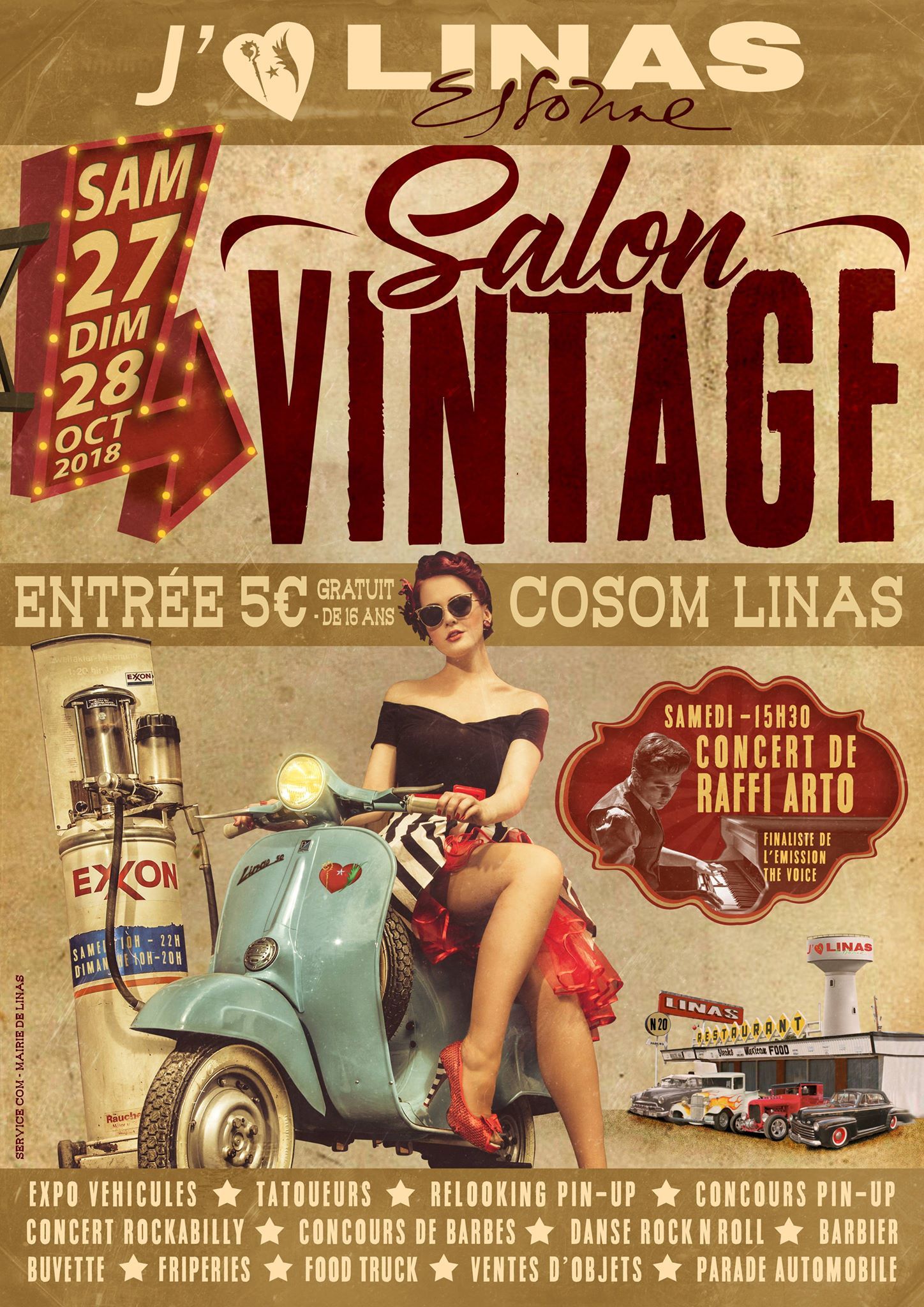 salon vintage 27 et 28 octobre 2018 à Linas (91) SyHCIM