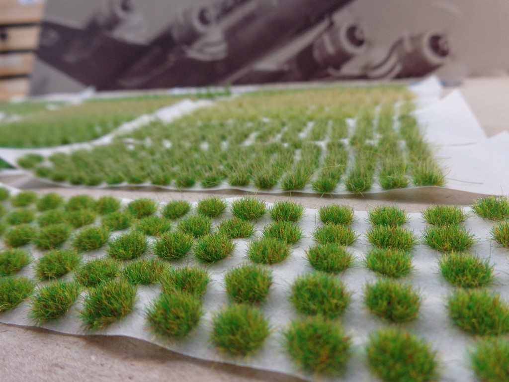 Qui serait intéressé pour acheter des planches de touffes d'herbe pour scénette et diorama? 3DLVHU