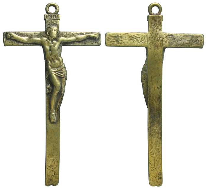 Crucifijo pectoral con Cristo "S". S-XVIII- CC-035 - [Pec021/S-XVIII]* AyNjYZ