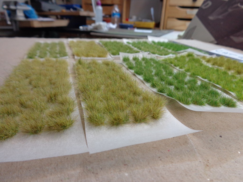 Qui serait intéressé pour acheter des planches de touffes d'herbe pour scénette et diorama? RuS5oT