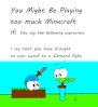 A comic I drew for Minecraft