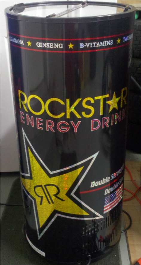 Rockstar Can Fridge by Crystal Cooler