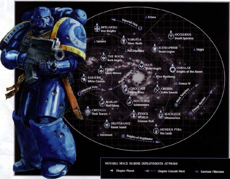 Space Marine chapter deployment