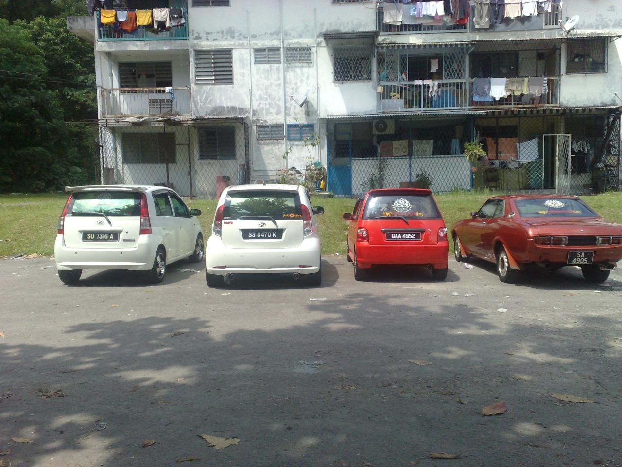 4 cars