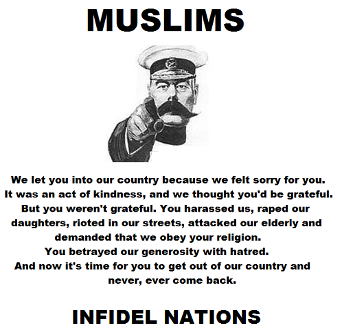 we let you into our country because we felt sorry for you