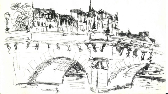 Dessin d'un carnet, Paris Février 2007