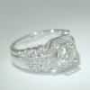 Hand Crafted Diamond Engagement Ring .73 ct Center