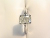 1.88 ct Radiant Cut Set in a Platinum Knife edge Engagement Ring