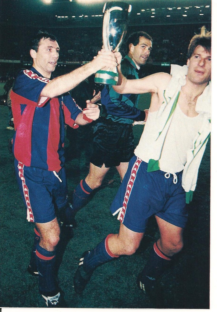 Stoichkov, Zubizarreta y Laudrup