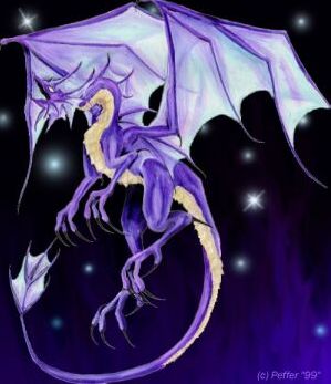 dragon dans la nuit