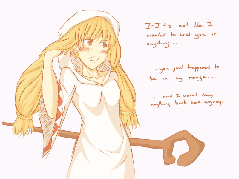 Tsundere white mage