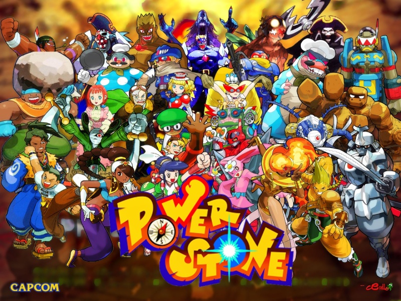 The entire Power Stone 1 and 2 character roster