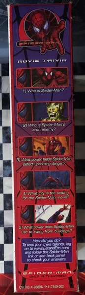 Spider-Man cereal (side)