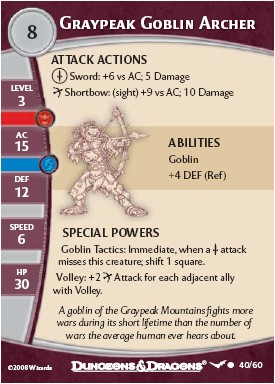 40 graypeak goblin archer