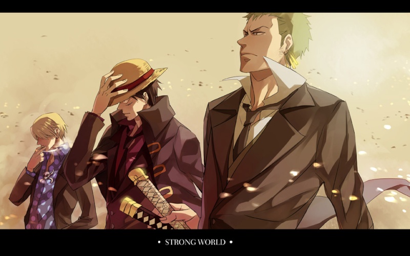 Ruffy, Zorro, Sanji