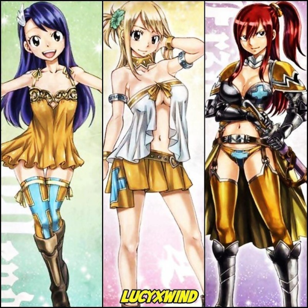 Wendy, Lucy, Erza