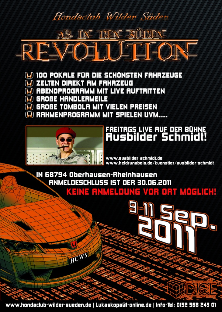 Ab in den Sden "Revolution" 9-11 September 2011 Flyer_13