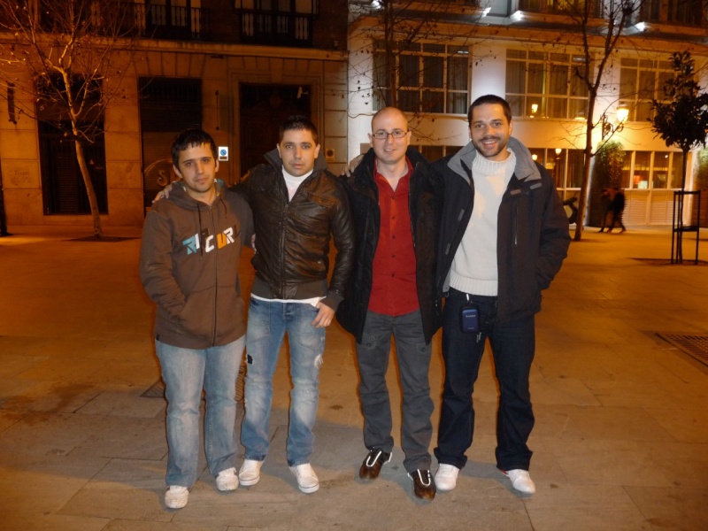 Bruce, Pinto/Manzana, Paco y Capi en Madrid