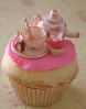 Cute decorated cupcake.