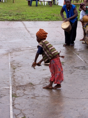 little liberian boy perfoming traditonal dances